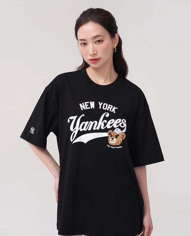  MLB - Unisex Letter Mega Bear Short-Sleeve Crew Neck T-shirt 
