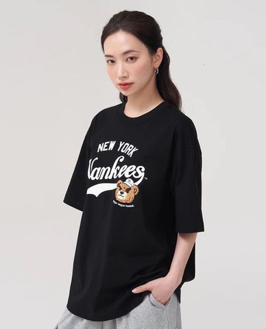  MLB - Unisex Letter Mega Bear Short-Sleeve Crew Neck T-shirt 