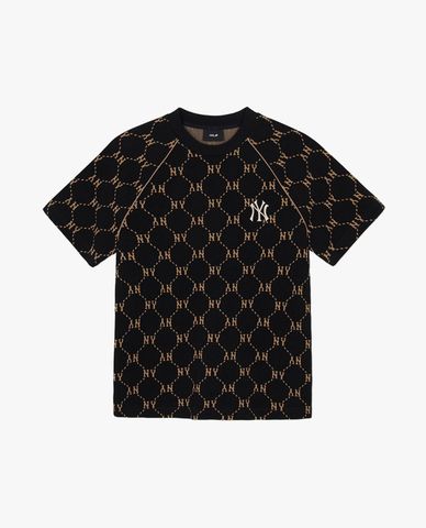  MLB - Unisex Jacquard Dia Monogram Short-Sleeve Crewneck T-Shirt 