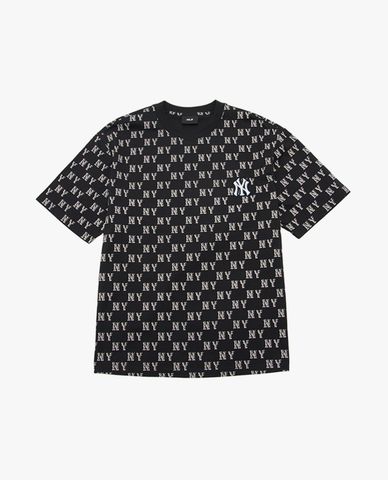  MLB - Unisex Monogram Print T Shirt 