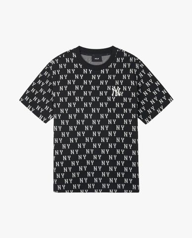 MLB - Unisex Short Sleeve Crew Neck T-Shirt Classic Monogram Jacquard 