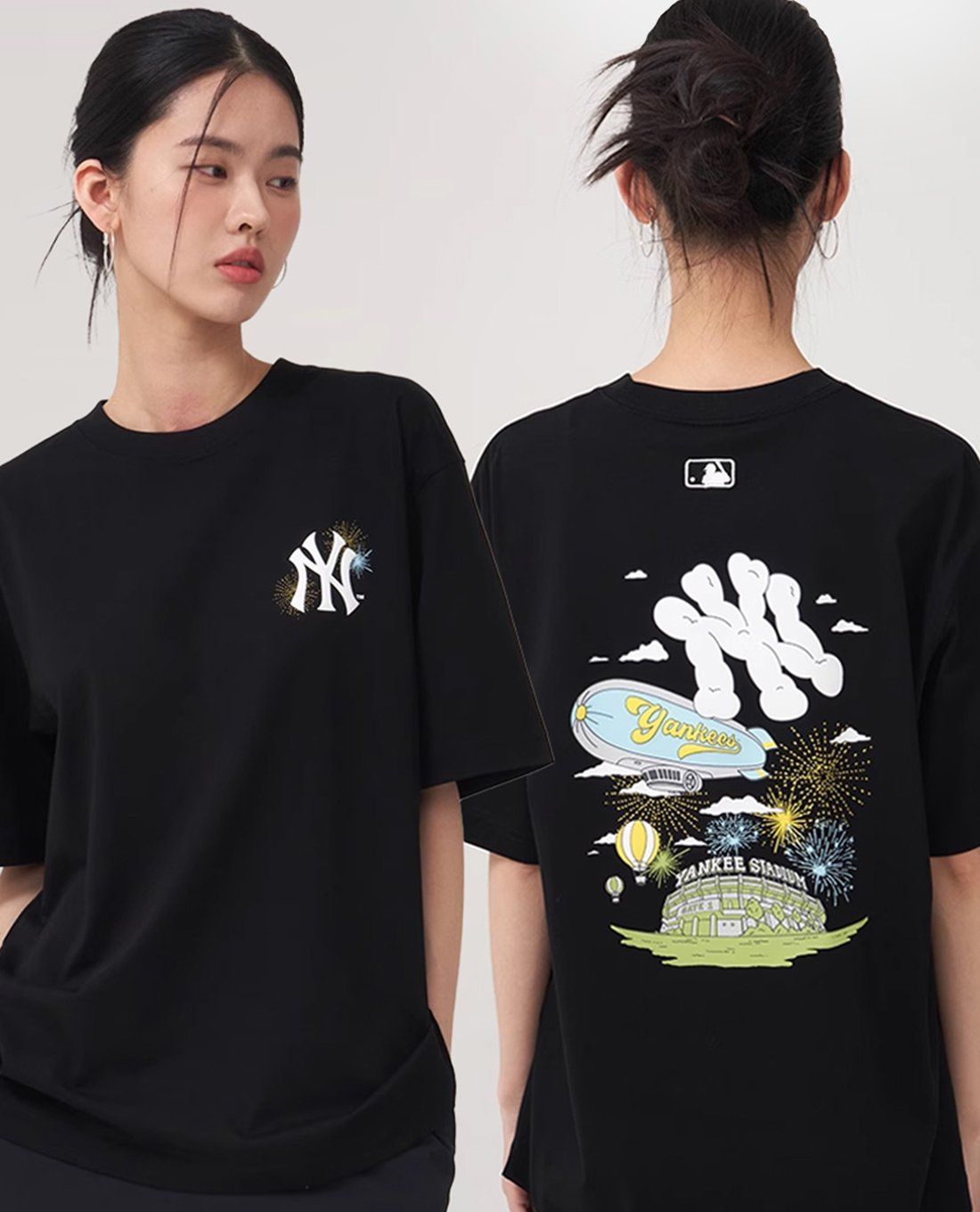 MLB - Unisex Short Sleeve Crew Neck T-shirt Summer Graphics