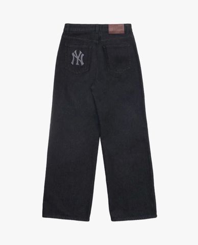 MLB – Women’s Wide-Leg Denim Crystal Megagram Jeans 