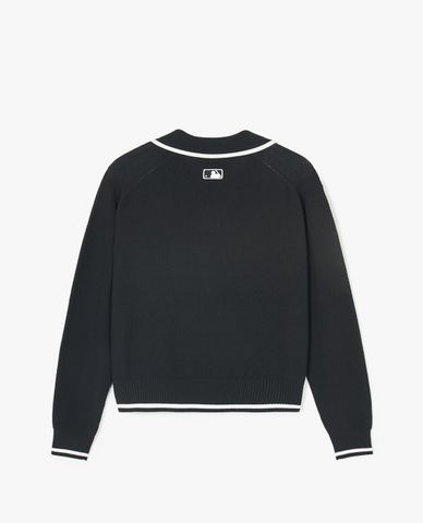  MLB - Women’s Long-Sleeve Sweater Varsity Slit Collar 