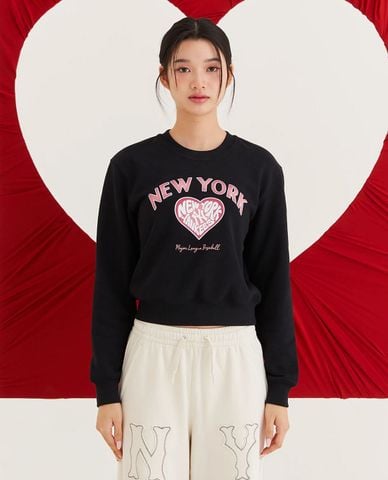  MLB – Women's Crew Neck Long-Sleeve Sweatshirt Heart 