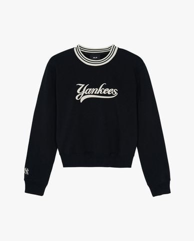  MLB - Women's Varsity Cursive Long-Sleeve Crewneck Sweatshirt 