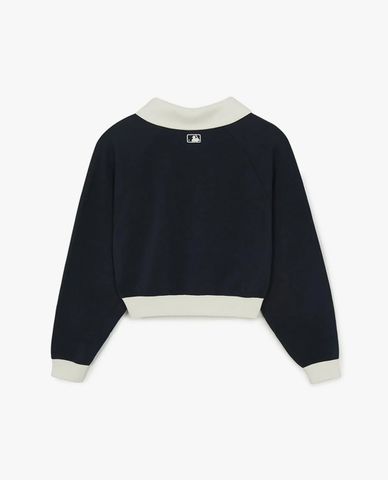  MLB - Women Varsity Sportive Collar Long Sleeve Sweatshirt 