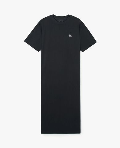  MLB - Women's Basic Small Logo Short-Sleeve Crewneck Midi Dress 