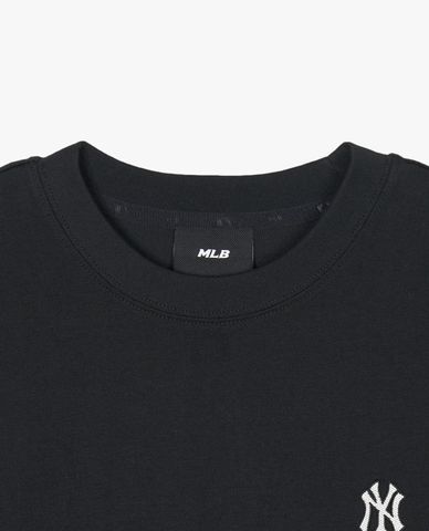  MLB - Women's Basic Small Logo Short-Sleeve Crewneck Midi Dress 