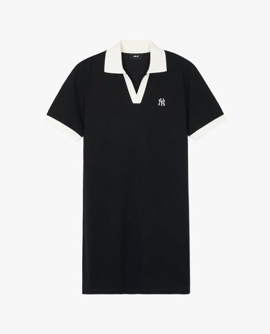  MLB - Women's Mini Polo Dress, Short Sleeves, Basic Small Logo 