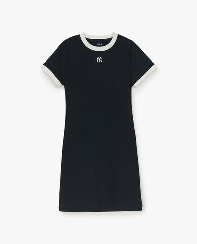  MLB - Basic Slim Fit Short-Sleeve Midi Dress 