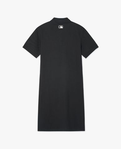  MLB - Women's Heart Piqué Mini Polo Dress with Short Sleeves and Collar 
