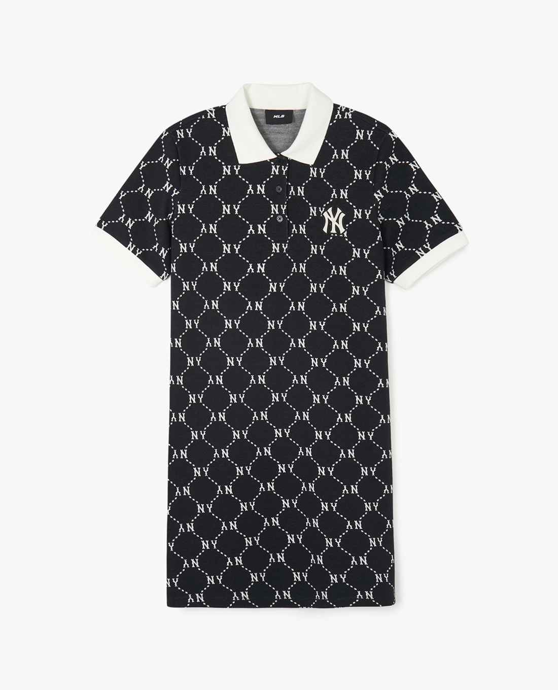MLB - Women's Diamond Monogram Jacquard Piqué Mini Polo Dress