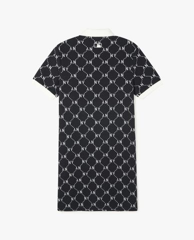  MLB - Women's Diamond Monogram Jacquard Piqué Mini Polo Dress 