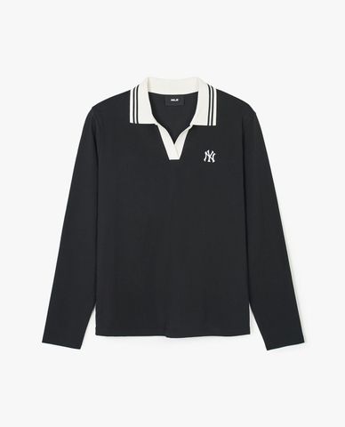  MLB - Women's Long Sleeve Polo Basic Small Logo 