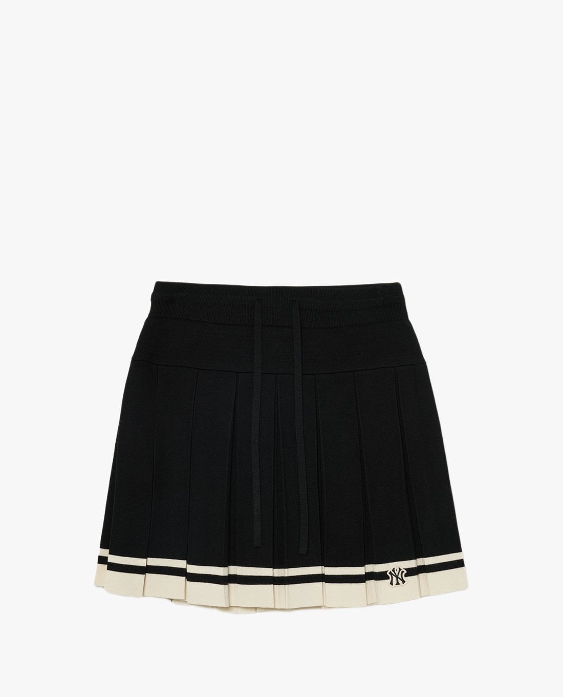 MLB - Classic Sports Striped Knit Pleated Mini Skirt