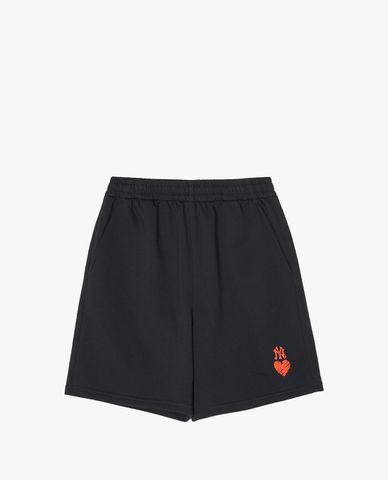  MLB - Women's Wide-Leg Elastic Waist Shorts with Youthful Logo 