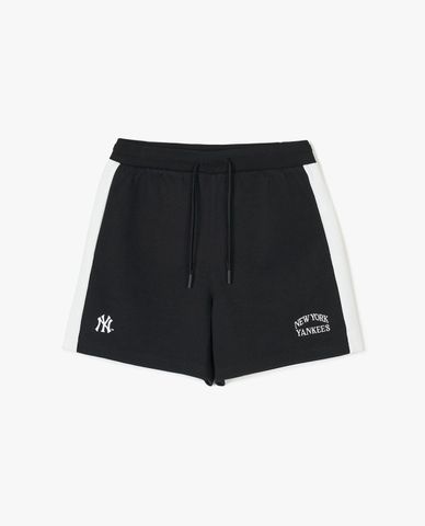  MLB - Women's Wide-Leg Shorts with Elastic Waist Sporty Varsity Color Scheme 