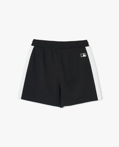  MLB - Women's Wide-Leg Shorts with Elastic Waist Sporty Varsity Color Scheme 