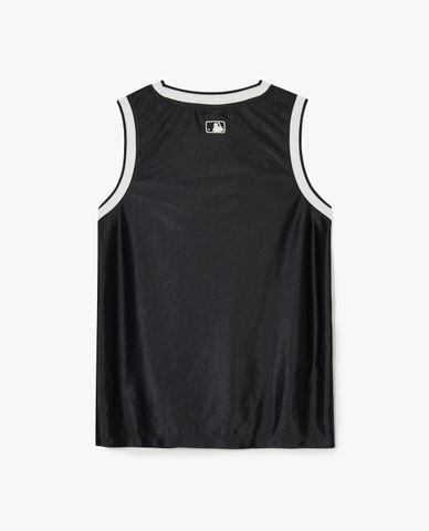  MLB - Women's Round Neck Tank Sportive Varsity Number Graphic Nasity 