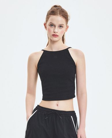  MLB - Women's Basic Slim Halterneck Crop Top 
