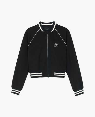  MLB - Women's Varsity Crop Top Bomber Jacket 