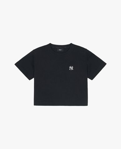  MLB - Women's Basic Round-Neck Short-Sleeve Crop Top 
