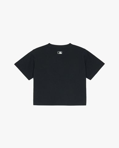  MLB - Women's Basic Round-Neck Short-Sleeve Crop Top 