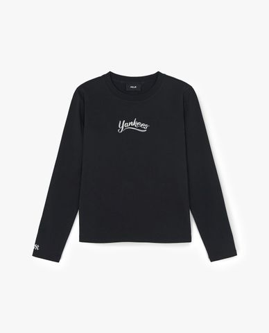  MLB - Women Vintage Round Neck Long Sleeve T Shirt 