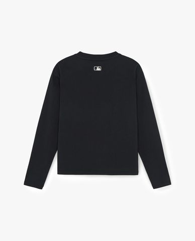 MLB - Women Vintage Round Neck Long Sleeve T Shirt 