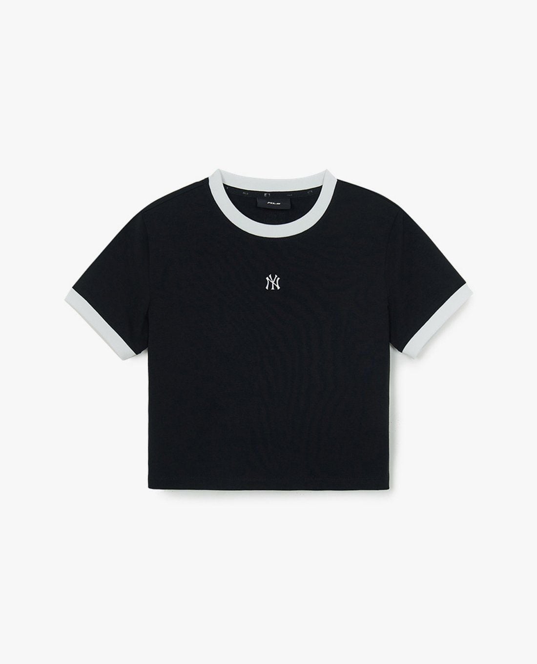 MLB - Women’s Crew Neck Short Sleeve Ringer Slim Crop Top