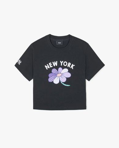  MLB - Women's Croptop With Round Neck And Short Sleeves 