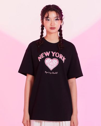  MLB - Women's Short-Sleeve Crew Neck T-Shirt Heart 
