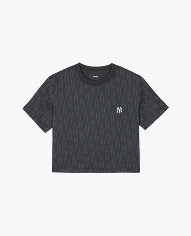  MLB - Women's Monogram Short-Sleeve Crewneck Croptop 