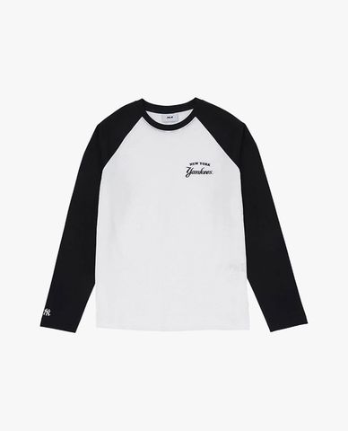  MLB - Women's Varsity Raglan Long Sleeve Round Neck T-shirt 