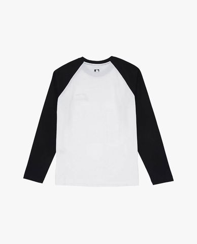  MLB - Women's Varsity Raglan Long Sleeve Round Neck T-shirt 
