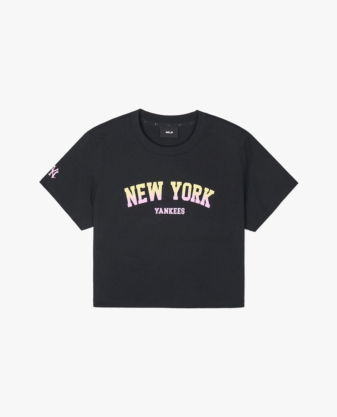MLB - Women's Round-Neck Short-Sleeve Croptop Varsity