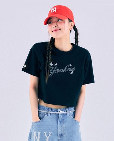  MLB - Women's Croptop Round Neck Short Sleeve Youthful 