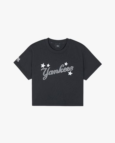  MLB - Women's Croptop Round Neck Short Sleeve Youthful 