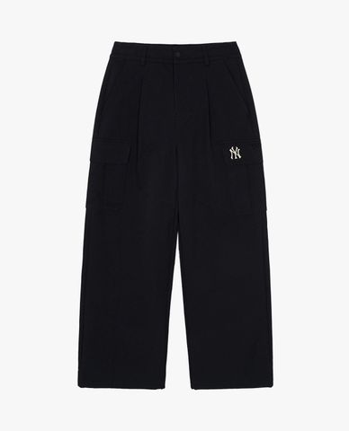  MLB - Women's Wide-Leg Elastic Waist Cargo Pants Varsity 