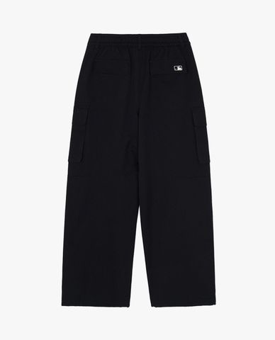  MLB - Women's Wide-Leg Elastic Waist Cargo Pants Varsity 