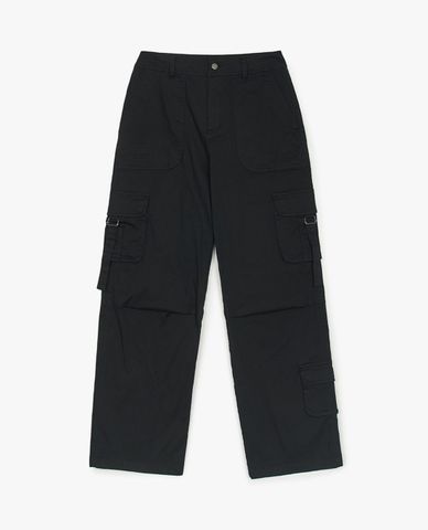  MLB - Women's Wide Leg Trousers With Varsity Vintage Patch Pockets 