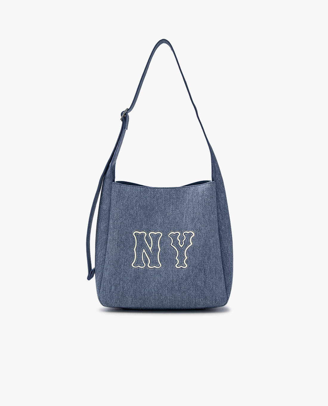 MLB - Women's Rectangular Denim Coopers Logo Shoulder Bag