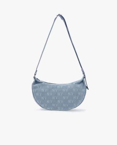  MLB - Women's Classic Jacquard Denim Monogram Shoulder Bag 