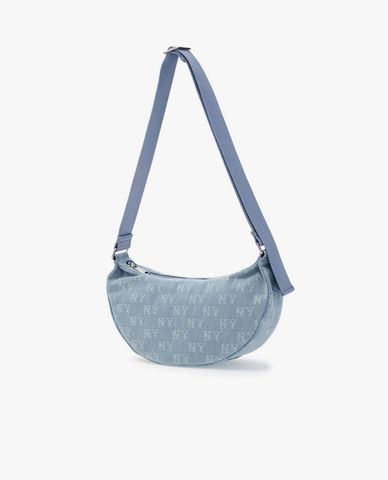  MLB - Women's Classic Jacquard Denim Monogram Shoulder Bag 