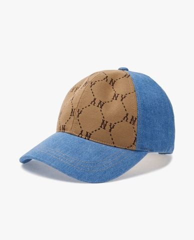  MLB - Unisex Denim and Jacquard Blend Dia Monogram Baseball Cap 