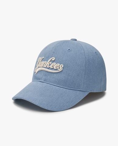  MLB - Unisex Cultivating Lettering Denim Baseball Cap 