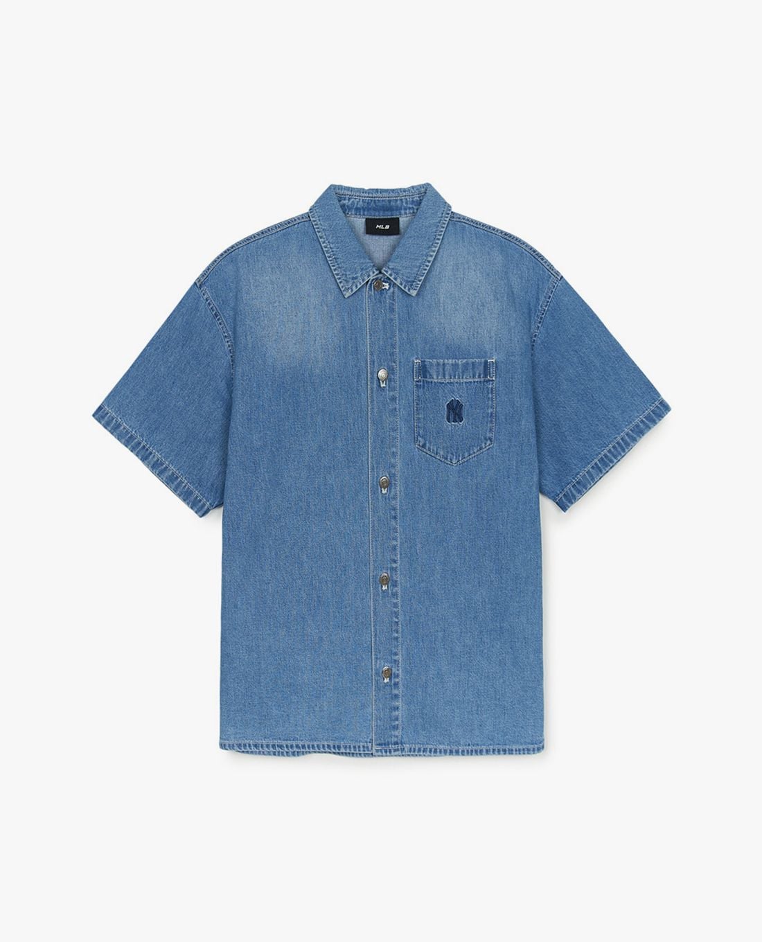 MLB - Unisex Varsity Logo Denim Shirt
