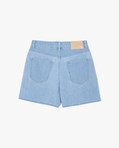  MLB - Women's High-Waist Denim Shorts Heart Logo Denim 