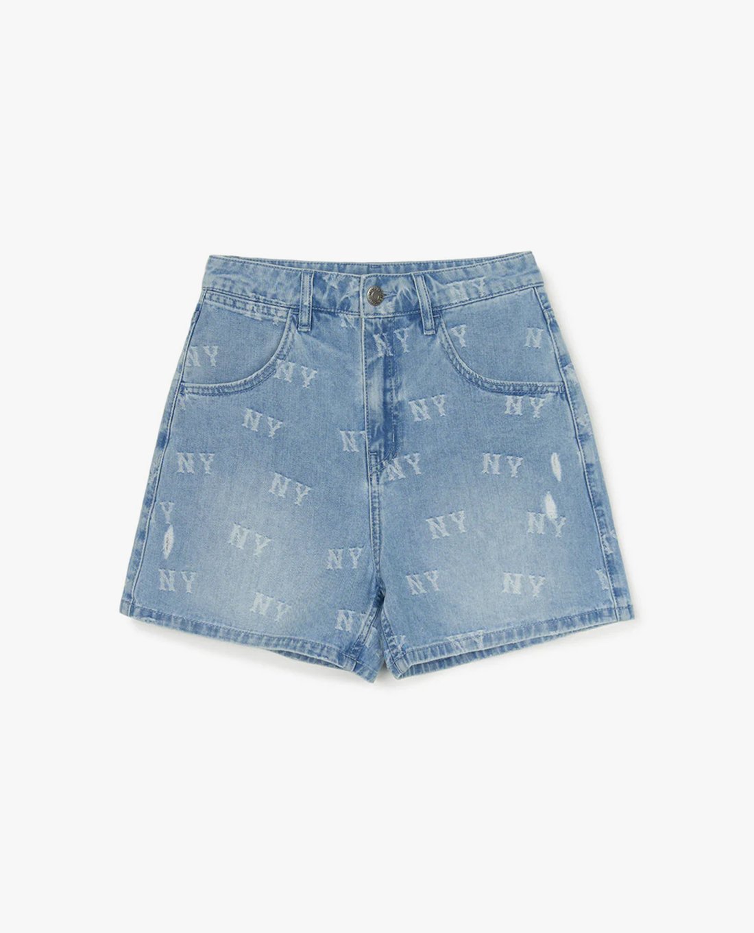 MLB - Classic Random Jacquard Monogram Women's Denim Shorts